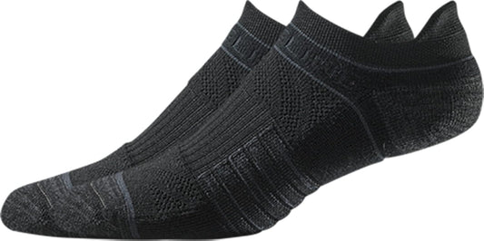 Basic Low Cut Socks | Quad-Ply Yarn Padding, Direct Compression and Zoned Cushioning, 1 Pack (Black, Small)