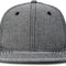 Premium Flat Bill Baseball Cap Structured Hat Snap Back Chambray