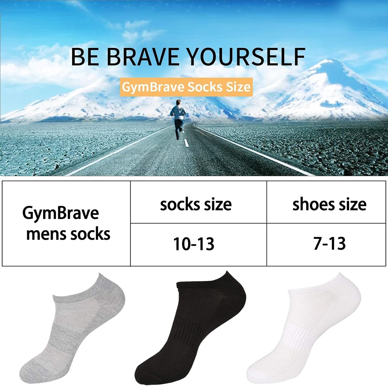 Ankle Athletic Running Socks Thin Low Cut Compression Sports Socks for Men and Women(6 Pairs)